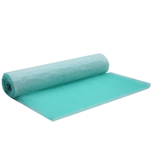 Filtro de parada de pintura de cabina de pintura en polvo con recubrimiento en polvo de fibra de vidrio