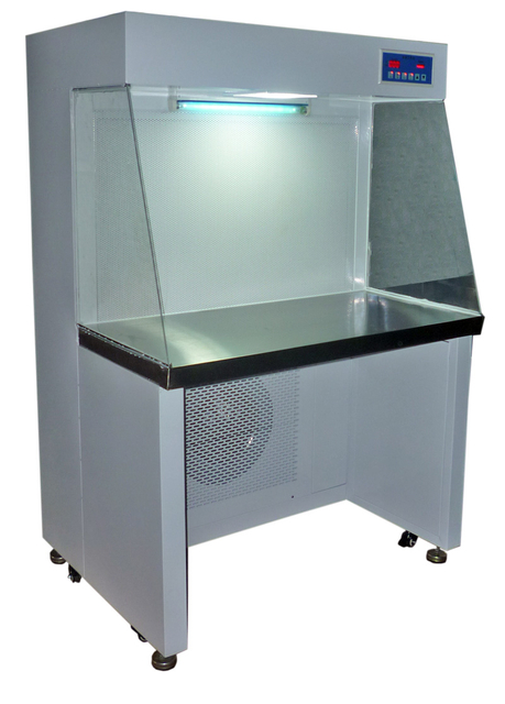 banco de limpieza de sala de laboratorio con filtro HEPA